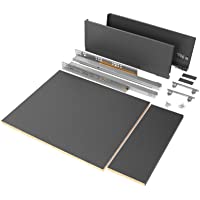 Emuca - Kit de cajón para cocina o baño con tableros incluidos y guias de extracción total con cierre suave- altura 178…